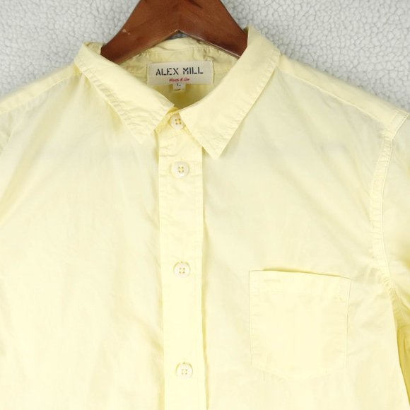 Alex Mill Jo Shirt cotton poplin women L - Picture 2 of 8